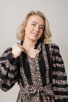 Jessica Dress - Black  Print