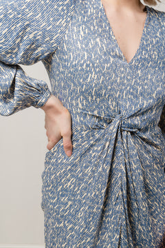 Rattan Dress - Cornflower Blue