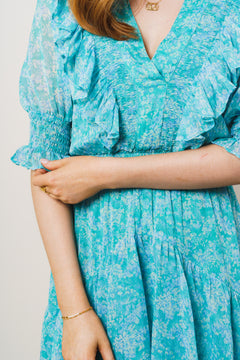 Frøya Long Dress - Azur