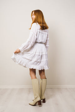 Sol Cotton Dress - White