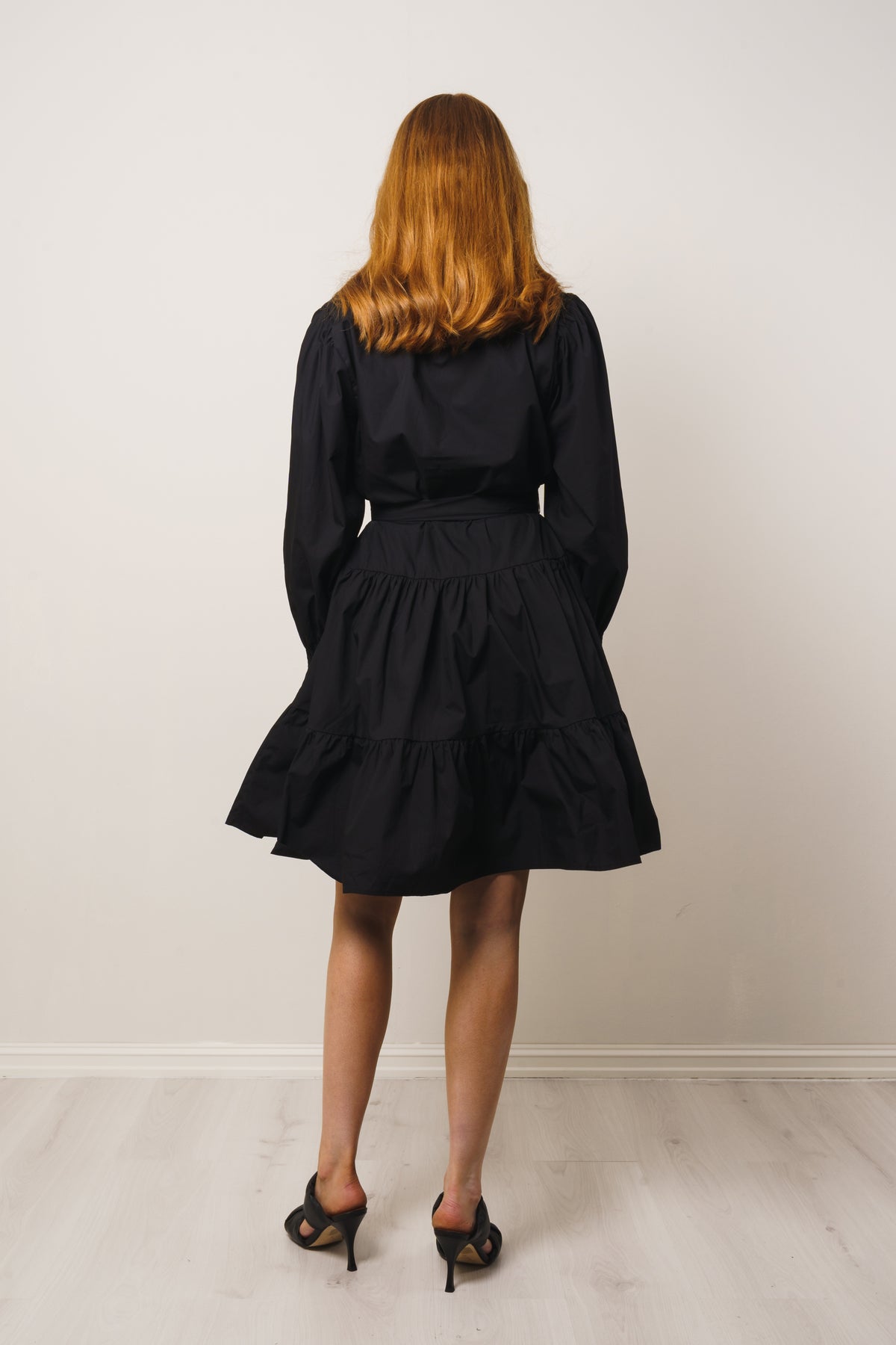 Delphine Poplin Dress - Black