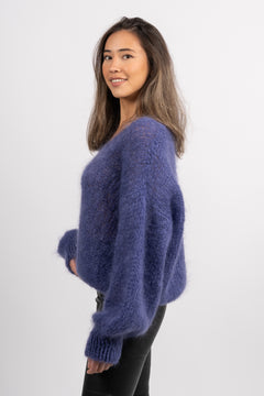 Milana Ls Mohair Knit - Violet
