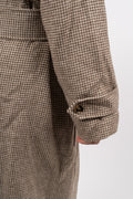 Jimson Weed Wool Coat - Brown Houndstooth