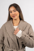 Jimson Weed Wool Coat - Brown Houndstooth