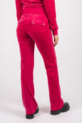 Del Ray Classic Velour Pant Pocket - Raspberry Sorbet