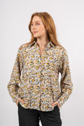 Minetta Benina Shirt Aop - D Tobacco Flower