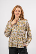 Minetta Benina Shirt Aop - D Tobacco Flower