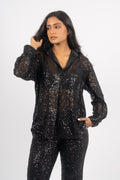 Shine On Blouse - Black