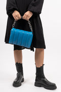 Brynn Panel Bag - Grecian Blue/ Silver