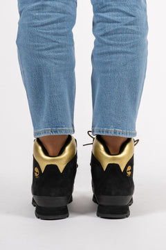 Euro Hiker - Black Nubuck With Gold