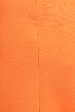 Fenja Ls T-Neck Top - Orangeade
