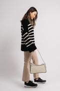 Alice Cropped Flare Pant - Latte