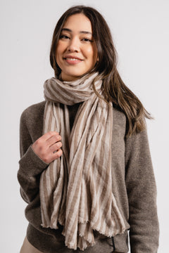 Luxury Milano - Big Stripe Light Beige/Taupe