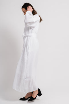 Josefin Linen Dress - White
