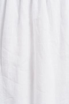 Alma Linen Dress - White