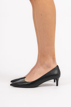 Alina Flex Leather Kitten Pump - Black