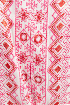 Logan Midi Dress Embrodery - Pink