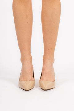 Alina Flex Faux Patent Leather Pump - Light Blush