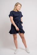 Julli Linen Skirt - Navy