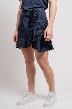 Julli Linen Skirt - Navy
