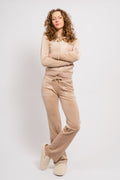 Robertson Classic Velour Zip Hoodie Gold Hw - Caramel