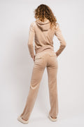 Robertson Classic Velour Zip Hoodie Gold Hw - Caramel
