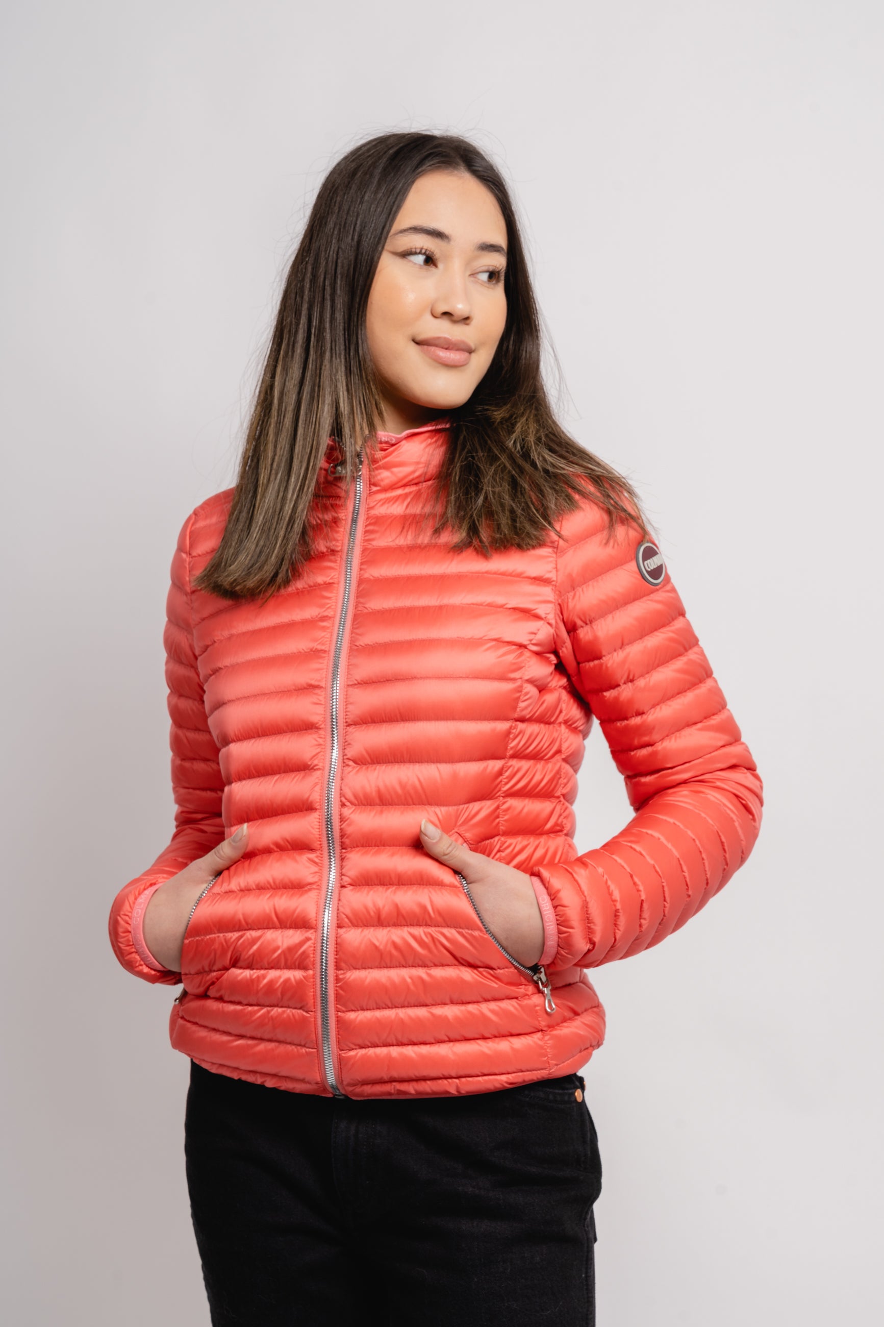 2224U Hooded Down Jacket - Spiced Coral