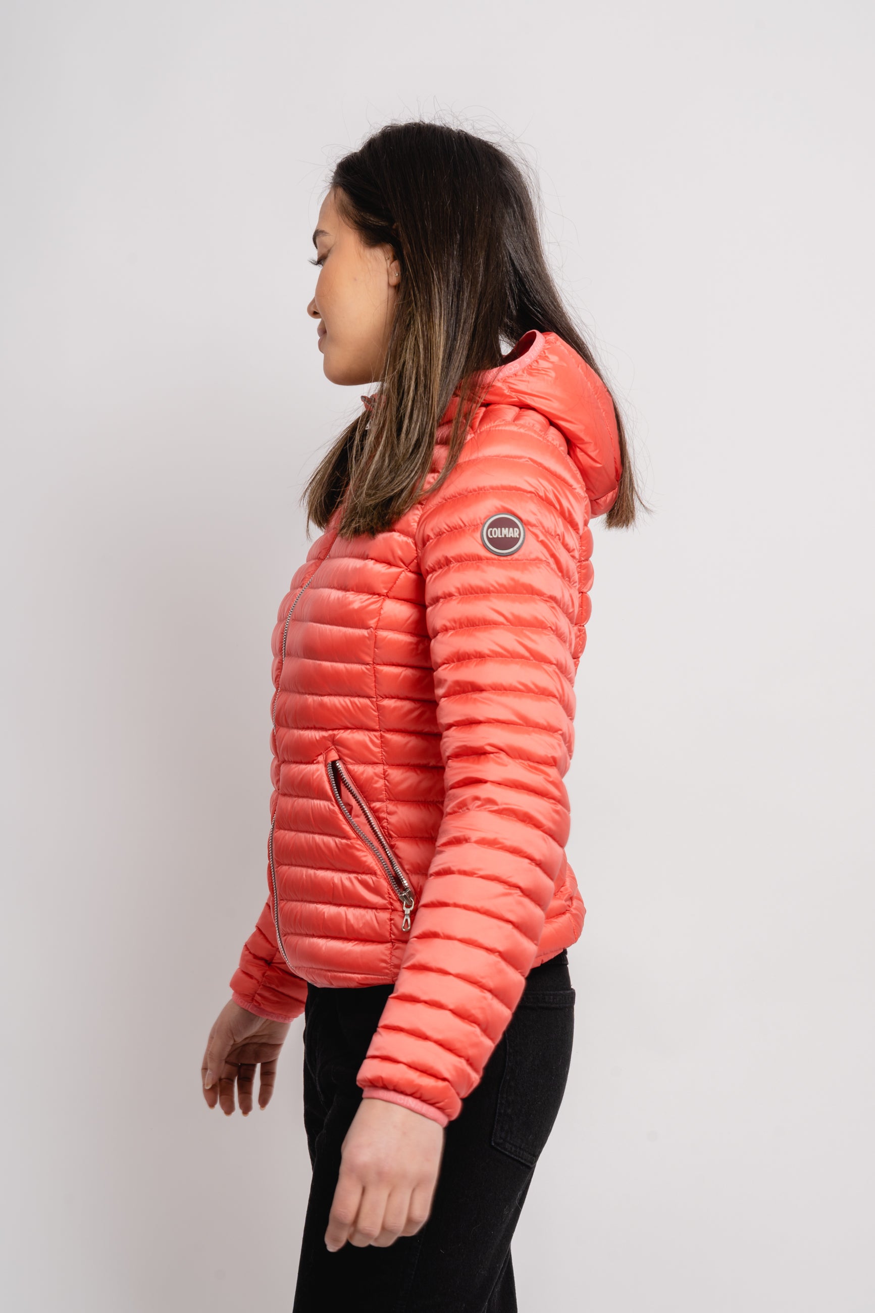 2224U Hooded Down Jacket - Spiced Coral