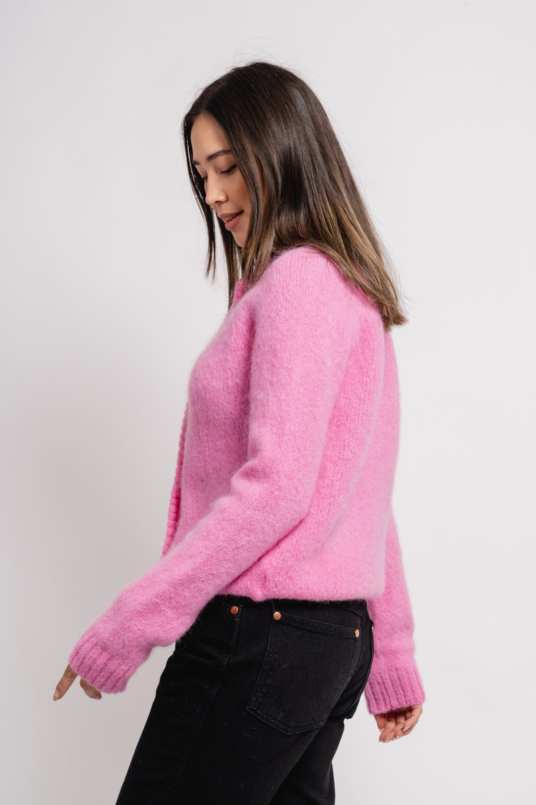 Monty Cardigan Reb - Hot Pink