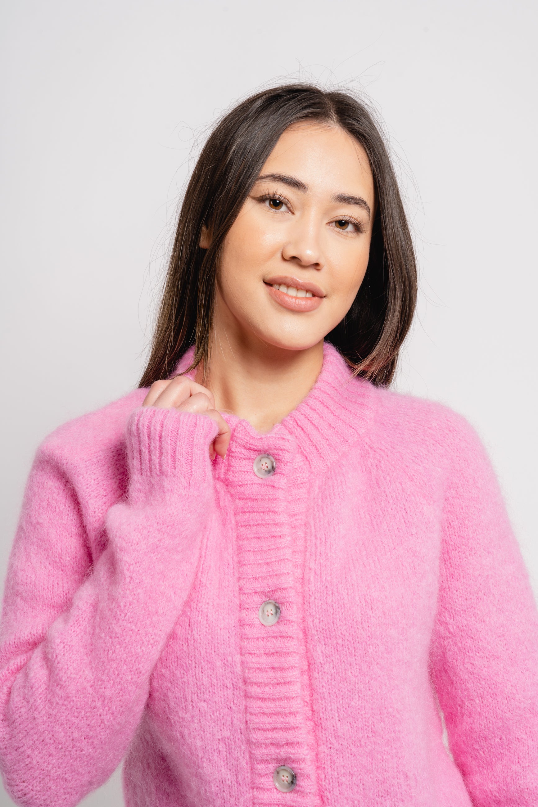 Monty Cardigan Reb - Hot Pink