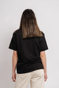 Terina Organic Small Logo Tee - Black/White