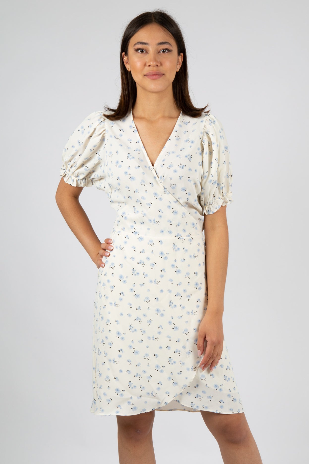 Spang Small Rose Dress - Light Blue