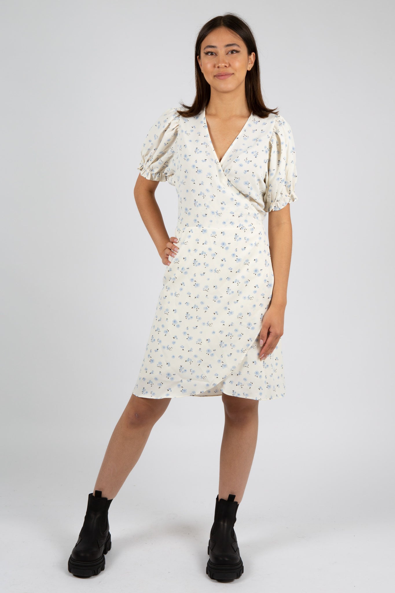 Spang Small Rose Dress - Light Blue