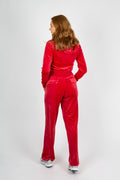 Robertson Classic Velour Zip Hoodie - Astor Red