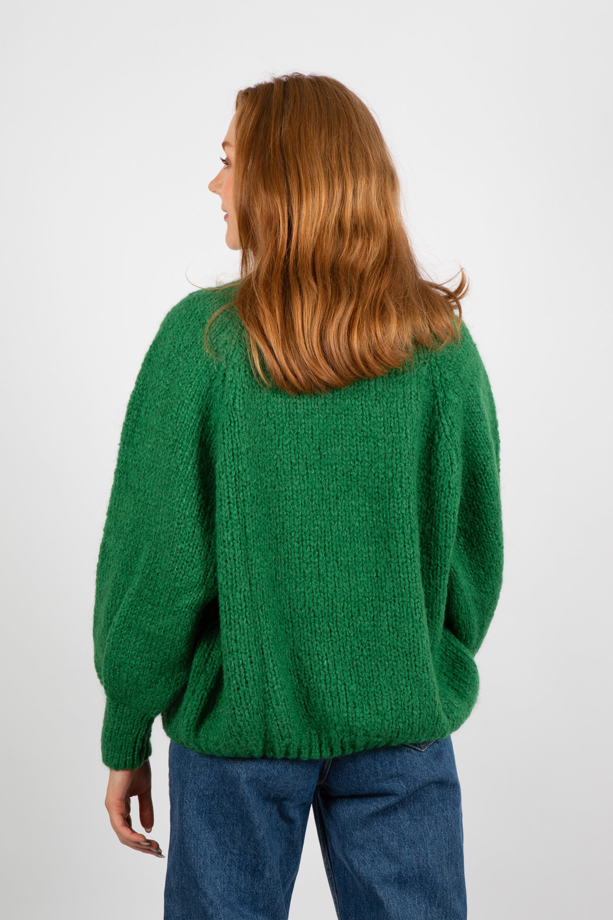 Fora Knit Cardigan - Green