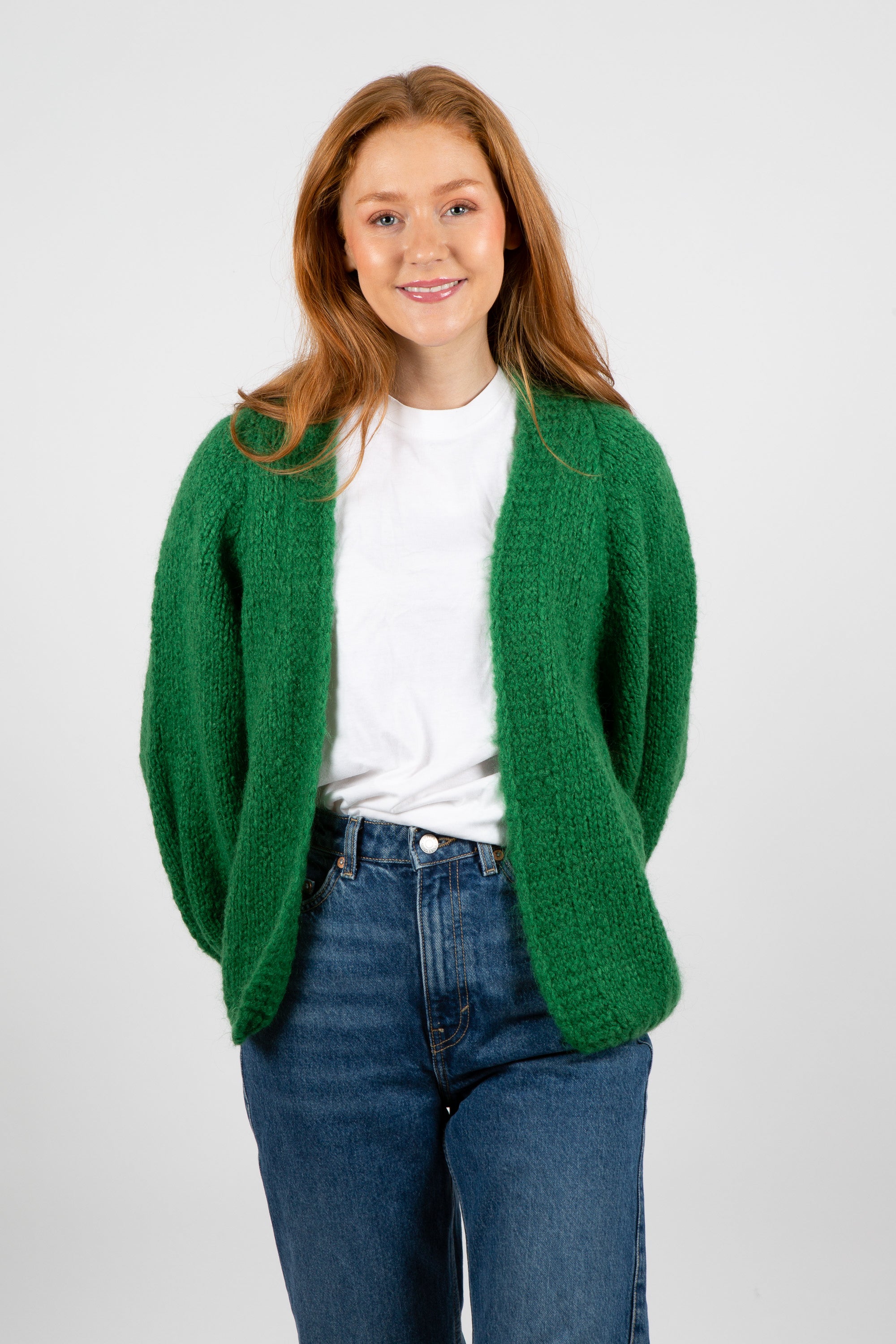 Fora Knit Cardigan - Green