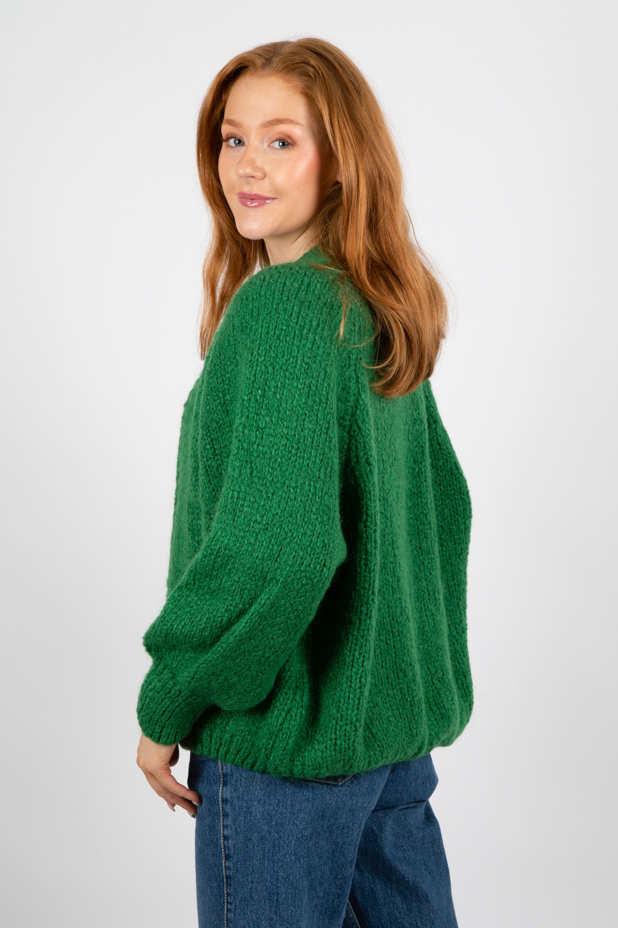 Fora Knit Cardigan - Green