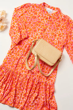 Imogene Sh. Dress - Orange Mix