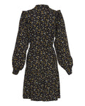 Bellaris Jalina Shirt Dress Aop - Black Flowers