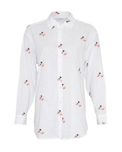 Elvyne Emb Shirt - Bright White