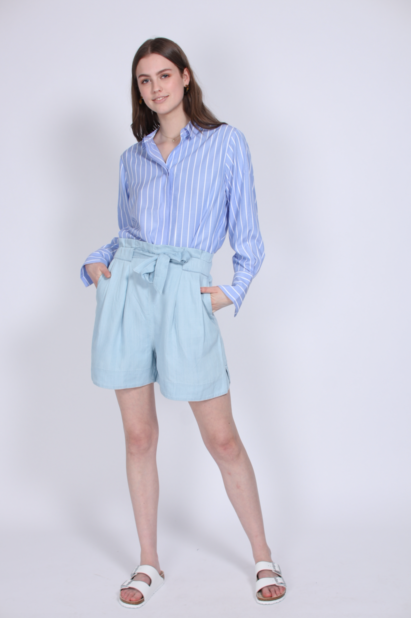 Sophia Shorts - Light Denim Blue - Second Female - Bukser & Shorts - VILLOID.no