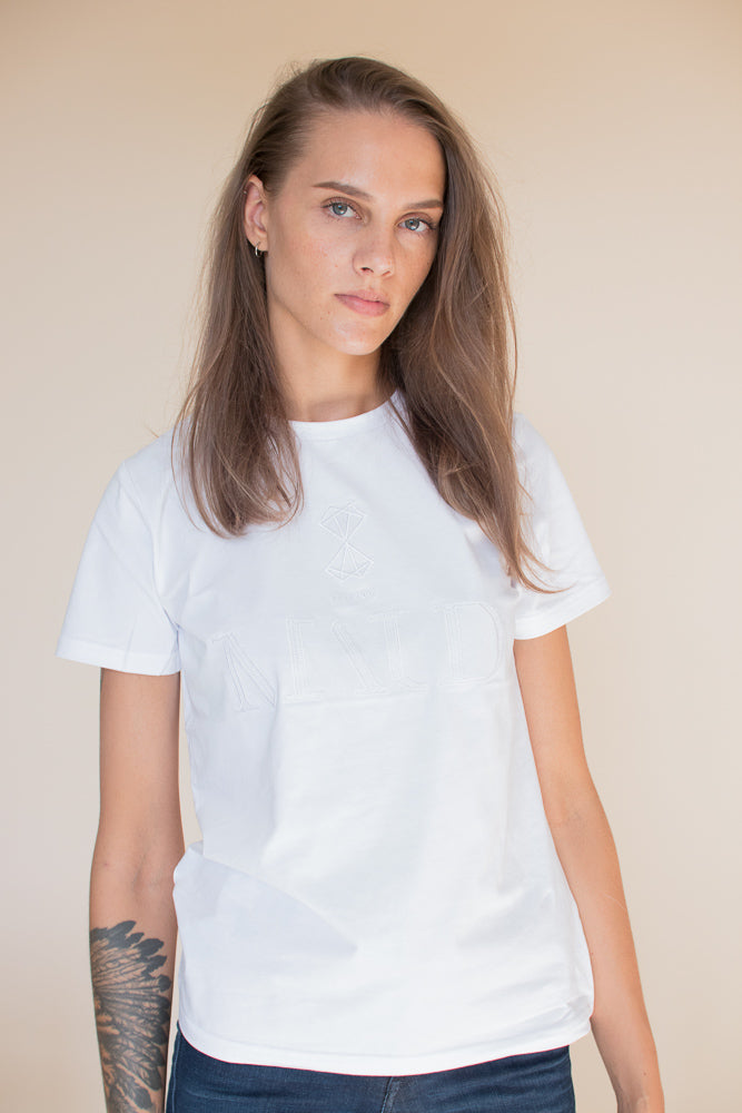 Maud Tonal t-shirt - White - MAUD - Bluser & Skjorter - VILLOID.no