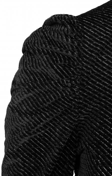 Striped Puffa Top - Black - MAUD - T-skjorter & Topper - VILLOID.no