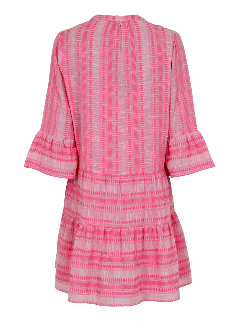 Gunvor Stitch Dress - Light Pink - Neo Noir - Kjoler - VILLOID.no