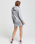 Gant Lock Up Hoodie Dress - Grey Melange - GANT - Kjoler - VILLOID.no