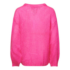 Delta Knit Sweater - Bright Pink