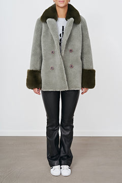 Fiona Wool Coat Short - Green