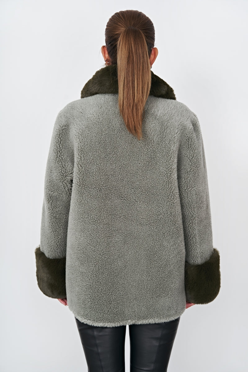 Fiona Wool Coat Short - Green