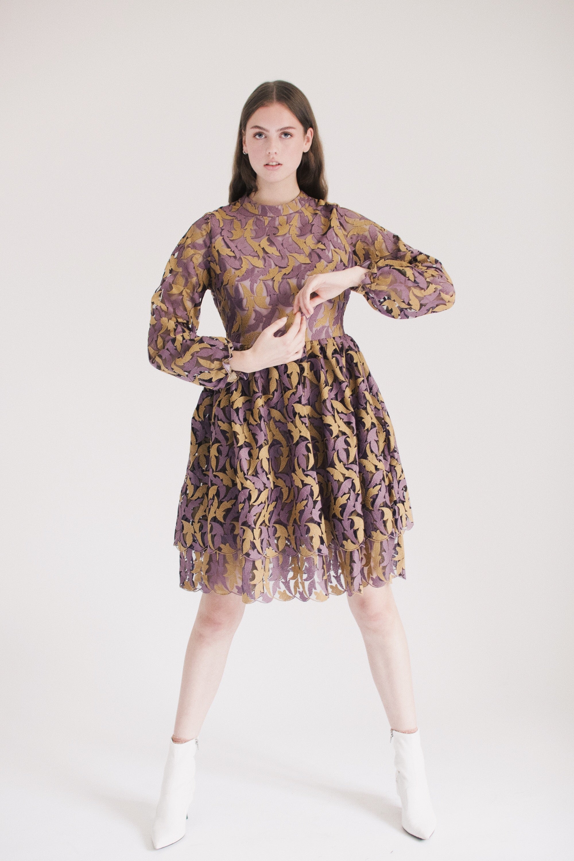 Leaf Dress - Multicolor - MAUD - Kjoler - VILLOID.no
