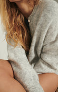 Zabidoo Cardigan - Light Grey Melange